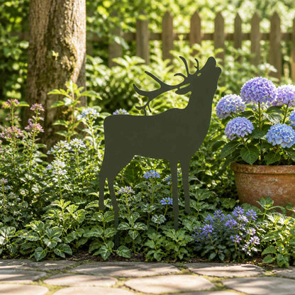Garden Stake 46 x 30 cm Steel Olive Green