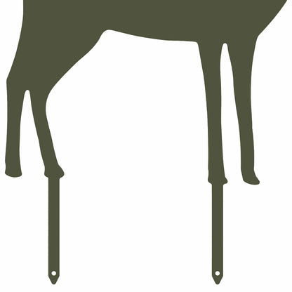 Garden Stake 46 x 30 cm Steel Olive Green