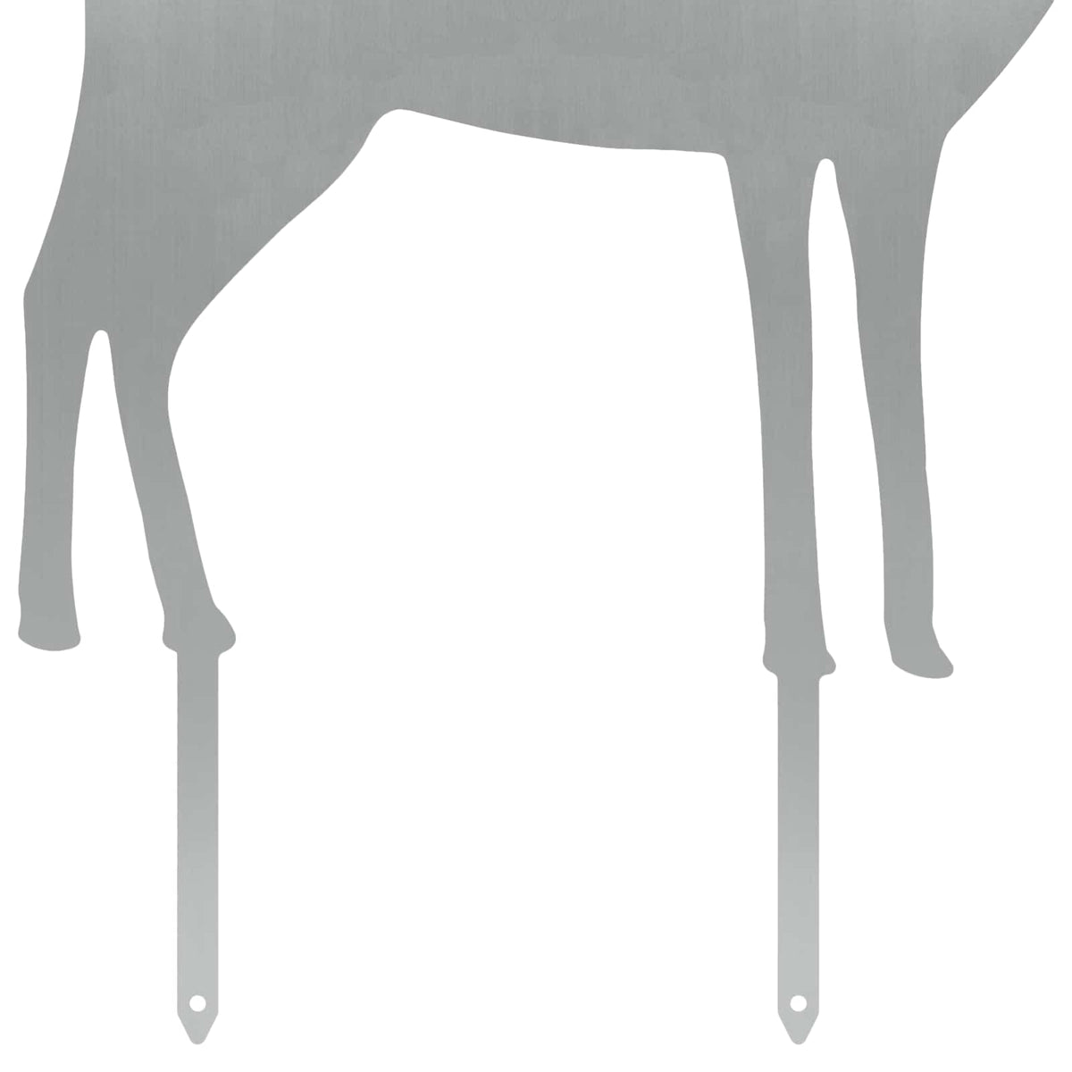 Garden Stake 46 x 30 cm Galvanised Steel Silver