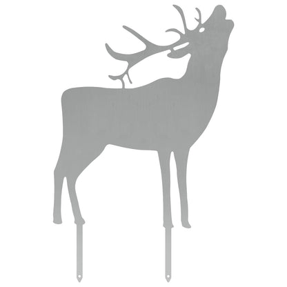 Garden Stake 46 x 30 cm Galvanised Steel Silver