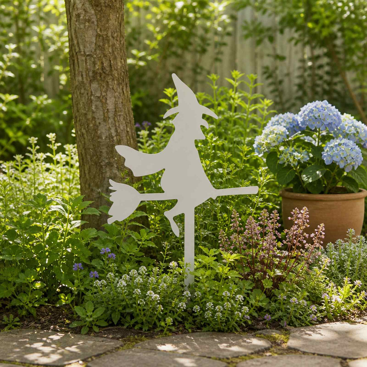 Garden Stake 36 x 24 cm Steel White