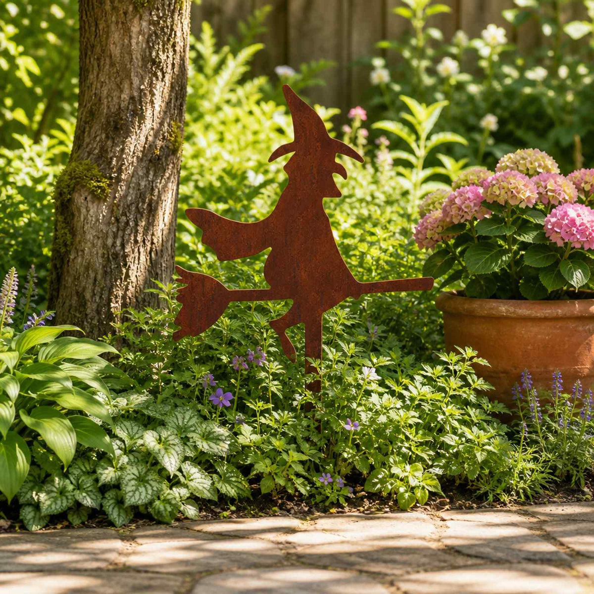 Garden Stake 36 x 24 cm Weathering Steel Rusty