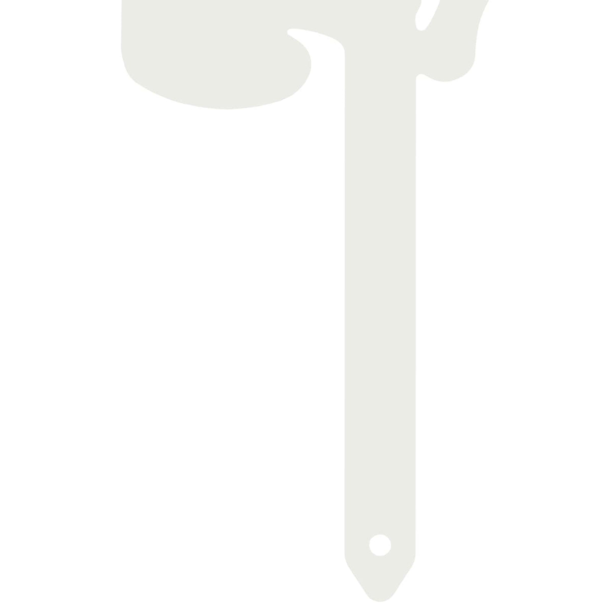 Garden Stake 50 x 24.5 cm Steel White