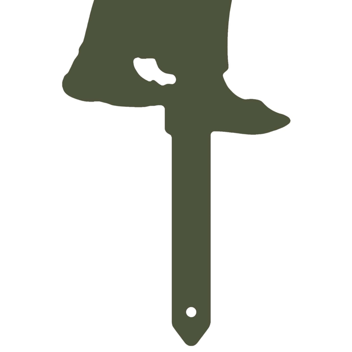 Garden Stake 38 x 15 cm Steel Olive Green