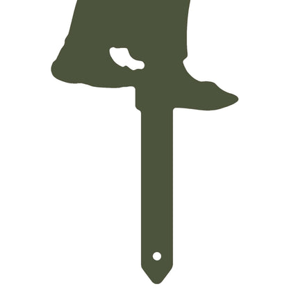 Garden Stake 38 x 15 cm Steel Olive Green