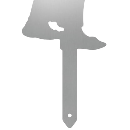 Garden Stake 38 x 15 cm Galvanised Steel Silver