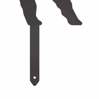 Garden Stake 47.5 x 32 cm Steel Black