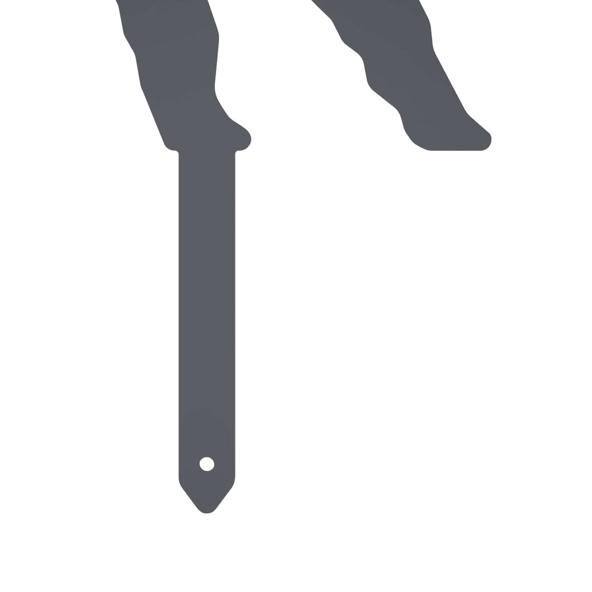 Garden Stake 47.5 x 32 cm Steel Anthracite