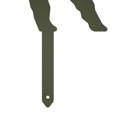 Garden Stake 47.5 x 32 cm Steel Olive Green