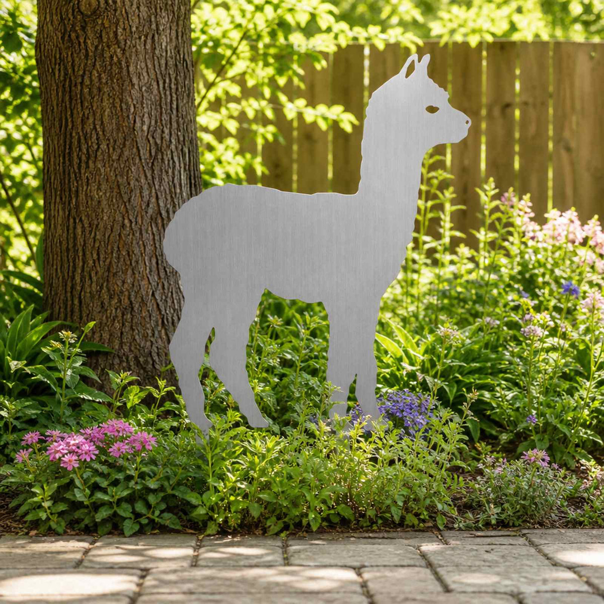 Garden Stake 47.5 x 32 cm Galvanised Steel Silver