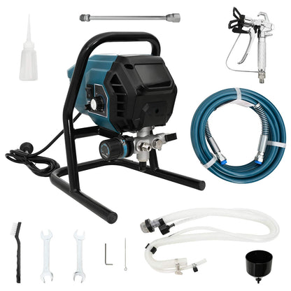 Airless Paint Sprayer 7.6 m Hose 220V 1.5 L/min 200 Bar