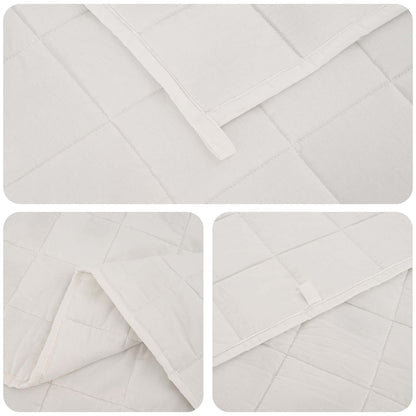 Weighted Blanket White 122 x 183 cm 9 kg 100% Cotton 205T