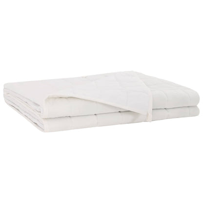 Weighted Blanket White 140 x 200 cm 6 kg 100% Cotton 205T