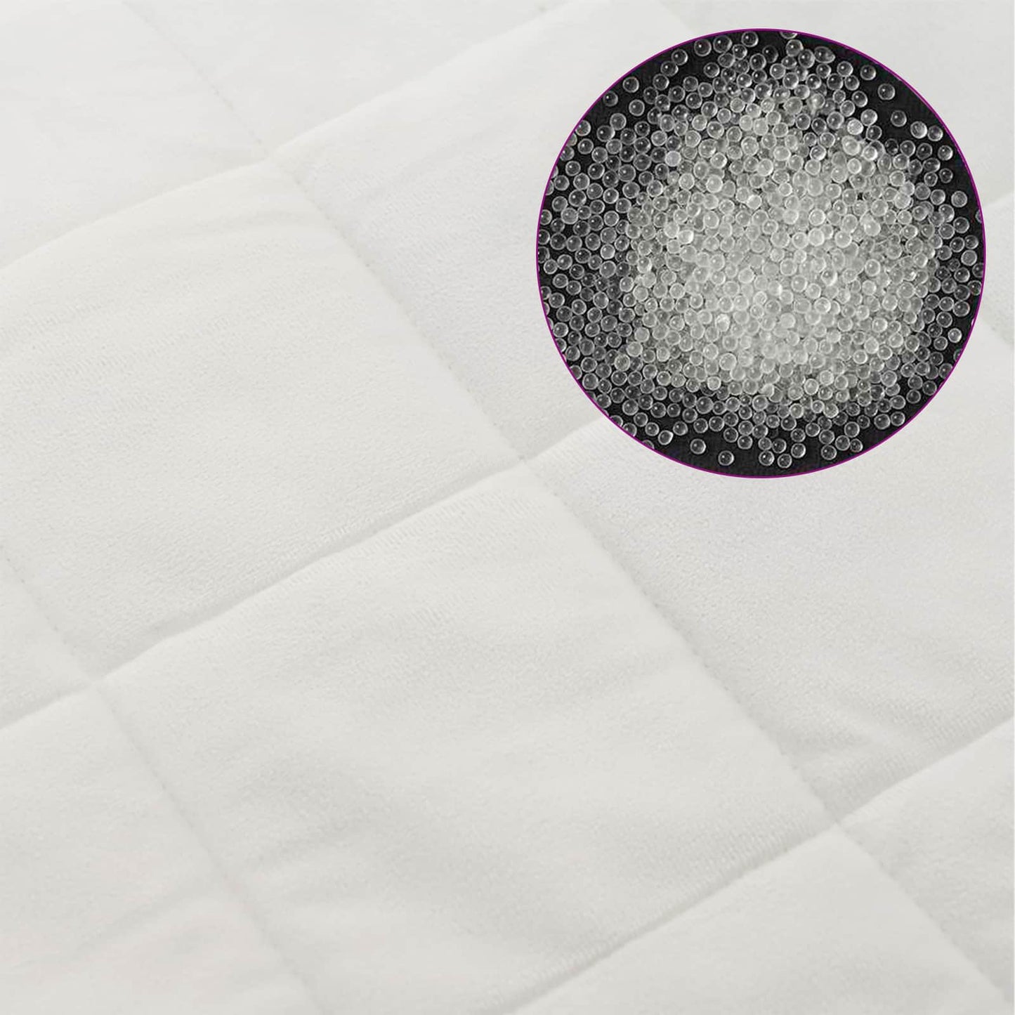 Weighted Blanket White 200 x 230 cm 9 kg 100% Cotton 205T