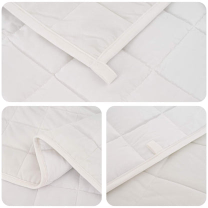 Weighted Blanket White 220 x 240 cm 15 kg 100% Cotton 205T