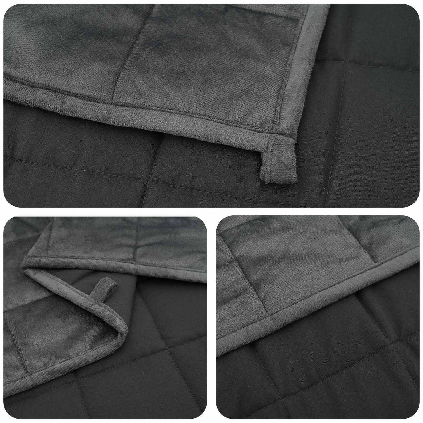 Weighted Blanket Anthracite 152 x 203 cm 7 kg 100% Cotton 205T