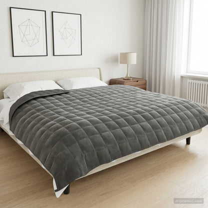 Weighted Blanket Anthracite 200 x 220 cm 9 kg 100% Cotton 205T