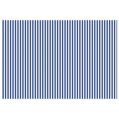 Awning Replacement Fabric Blue and White 500 x 350 cm Polyester