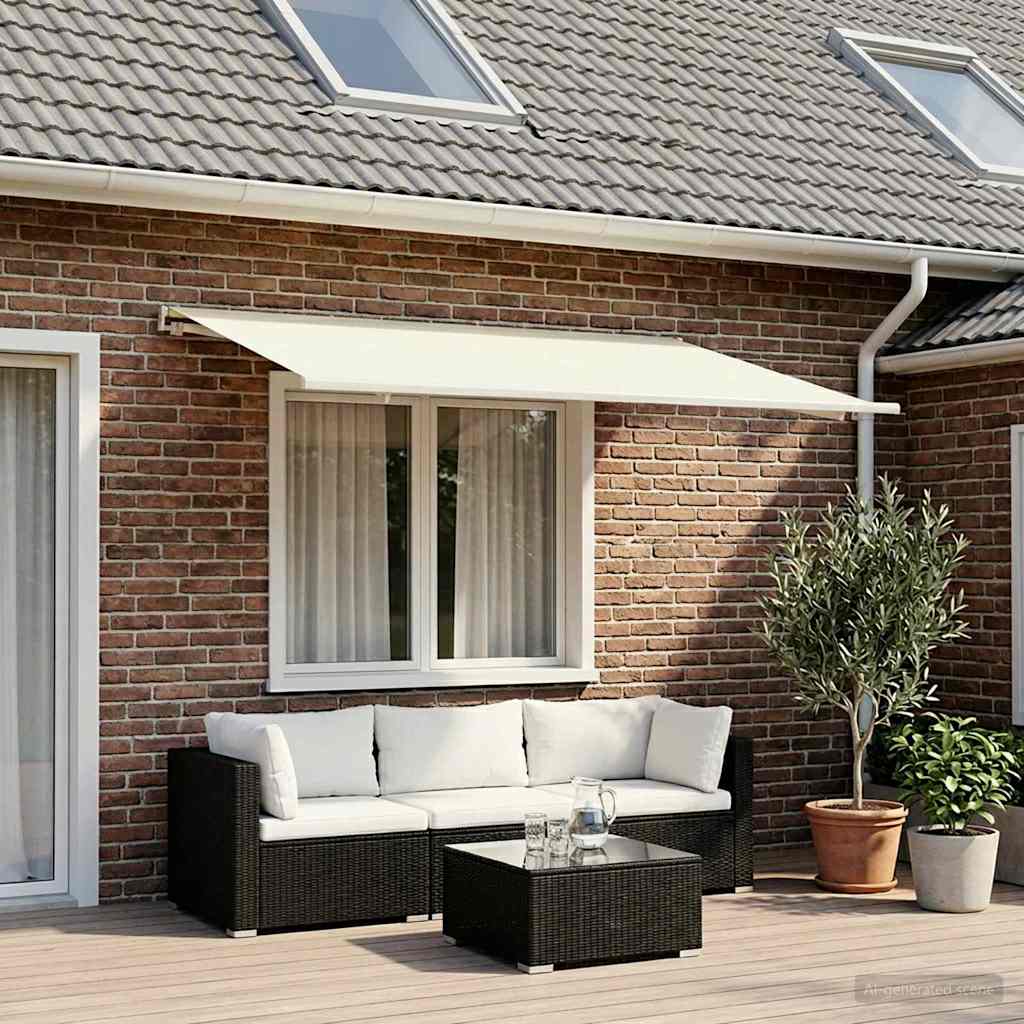 Awning Replacement Fabric Cream 350 x 250 cm Polyester