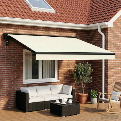 Awning Replacement Fabric Cream 450 x 300 cm Polyester