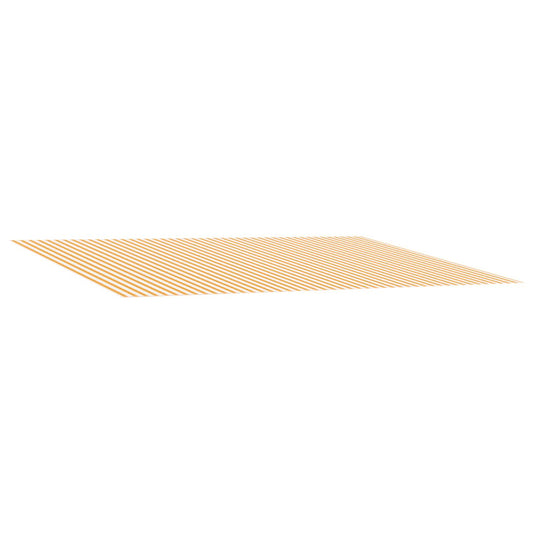 Awning Replacement Fabric Yellow and White 400 x 200 cm