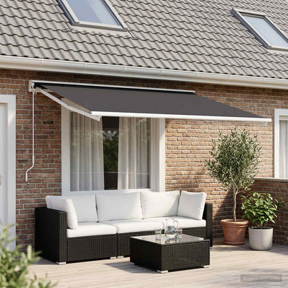 Awning Replacement Fabric Anthracite 500 x 350 cm Polyester