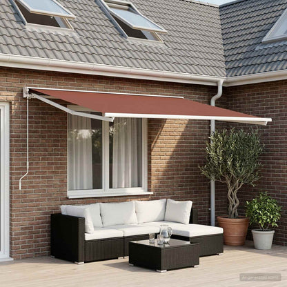 Awning Replacement Fabric Brown 250 x 200 cm Polyester