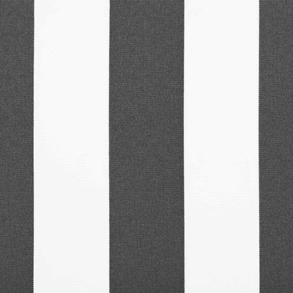 Awning Replacement Fabric Anthracite and White 450 x 350 cm