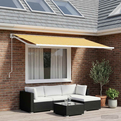 Awning Replacement Fabric Orange and Black 300 x 200 cm