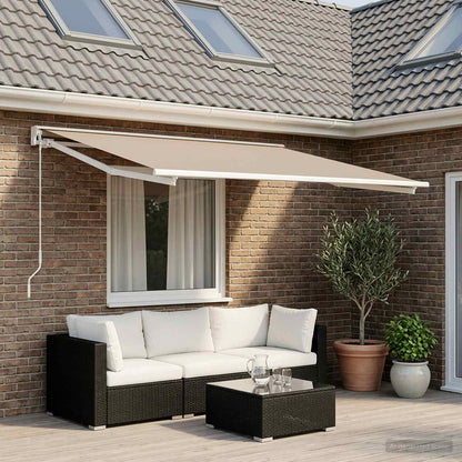 Awning Replacement Fabric Beige 300 x 250 cm Polyester