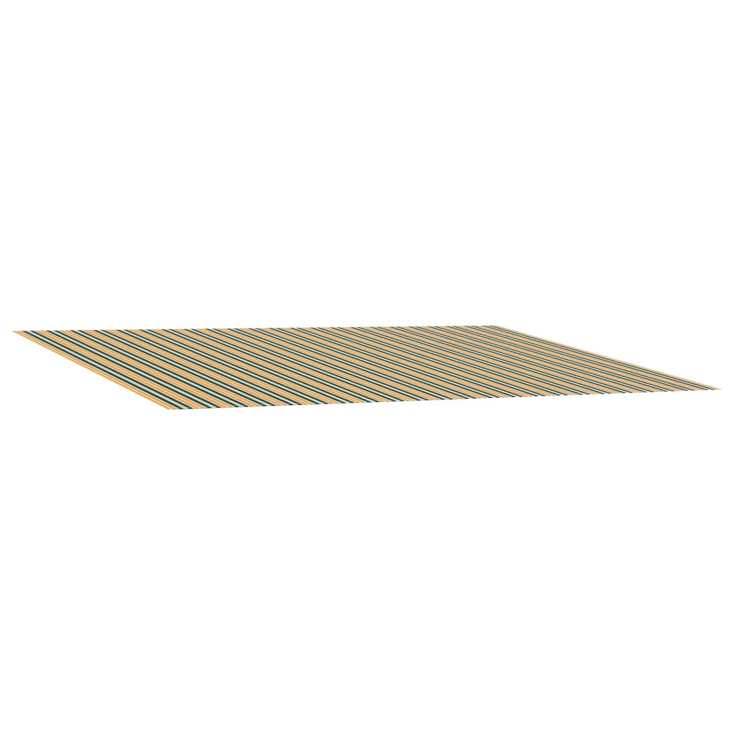 Awning Replacement Fabric Green and Yellow 600 x 350 cm