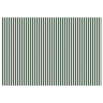 Awning Replacement Fabric Green and White 350 x 200 cm