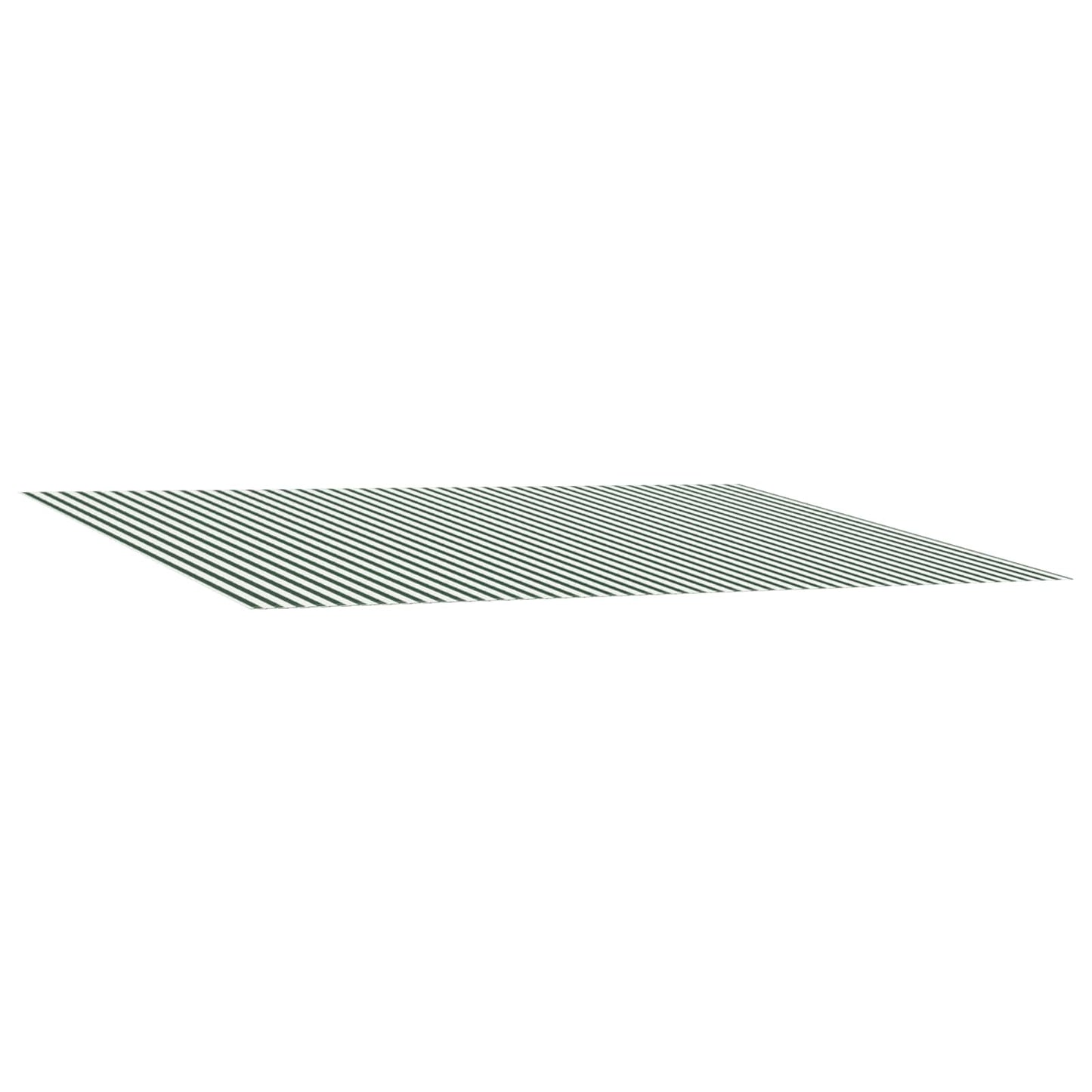 Awning Replacement Fabric Green and White 600 x 350 cm