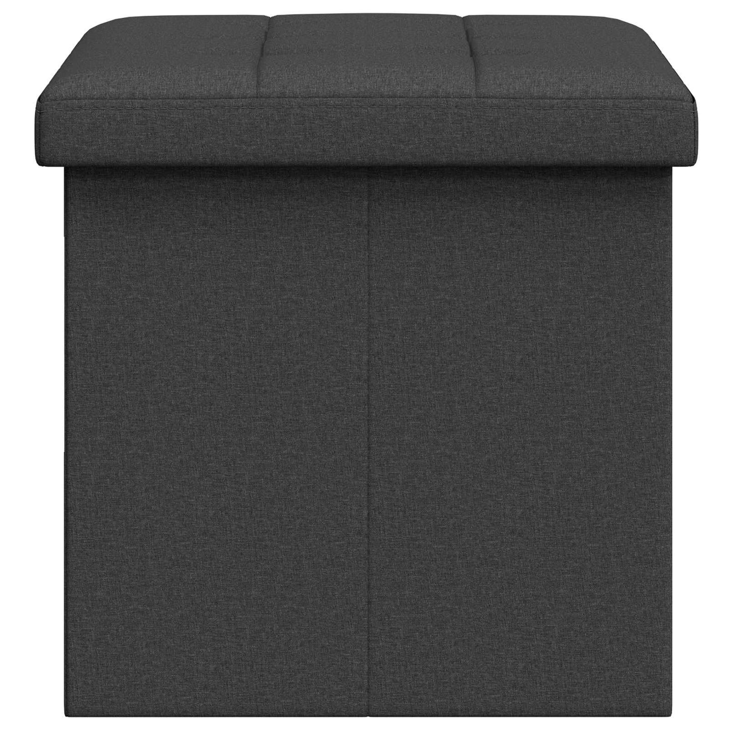 Foldable Storage Bench Dark Grey 180 kg 80 L 77 x 38 x 38 cm