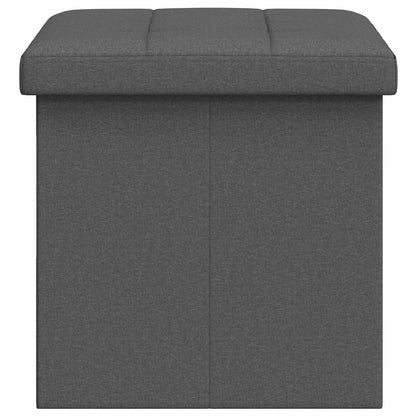 Foldable Storage Bench Light Grey 180 kg 80 L 77 x 38 x 38 cm