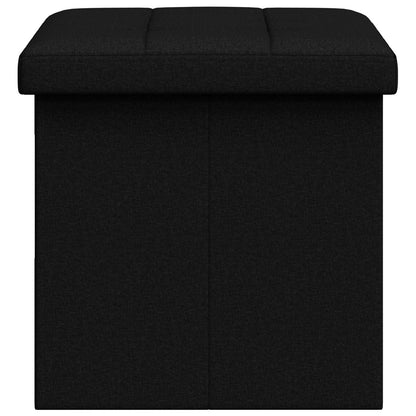 Foldable Storage Bench Black 180 kg 80 L 77 x 38 x 38 cm Linen