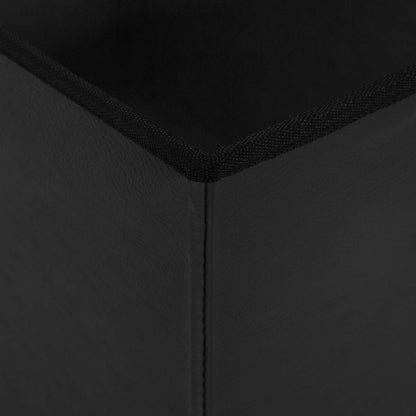Foldable Storage Bench Black 180 kg 80 L 77 x 38 x 38 cm PVC
