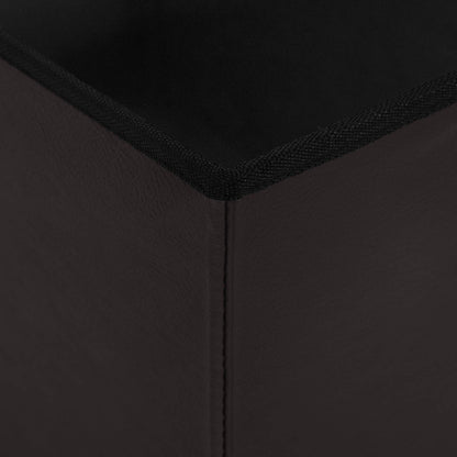 Foldable Storage Bench Brown 180 kg 80 L 77 x 38 x 38 cm PVC