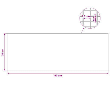 Light Shaft Cover with Clips 2 pcs 70 x 190 cm Silver