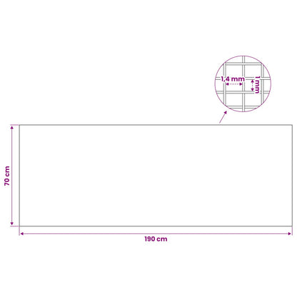 Light Shaft Cover with Clips 5 pcs 70 x 190 cm Silver