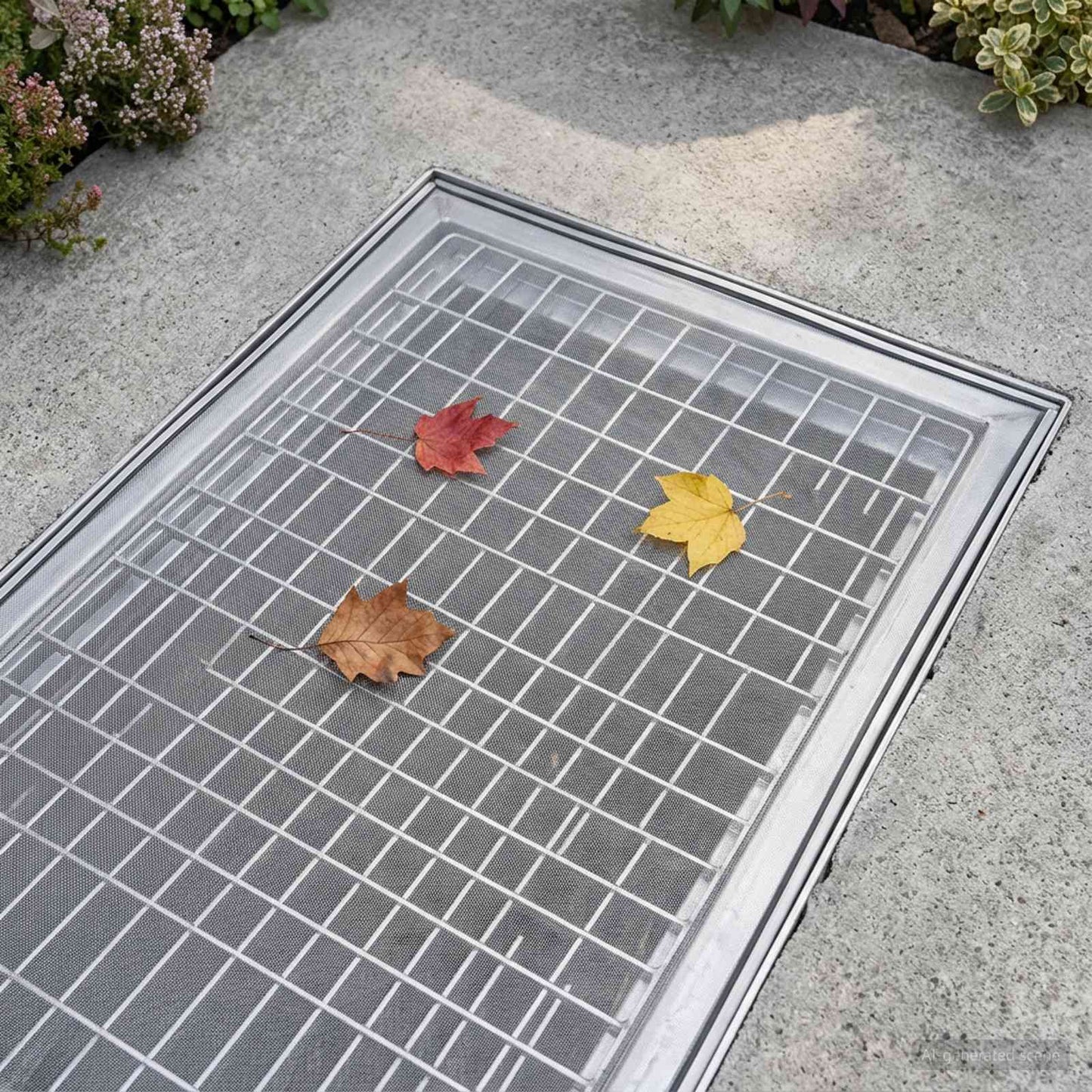 Light Shaft Cover with Clips 2 pcs 70 x 190 cm Fiberglass Grey