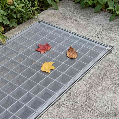 Light Shaft Cover with Clips 5 pcs 70 x 190 cm Fiberglass Grey