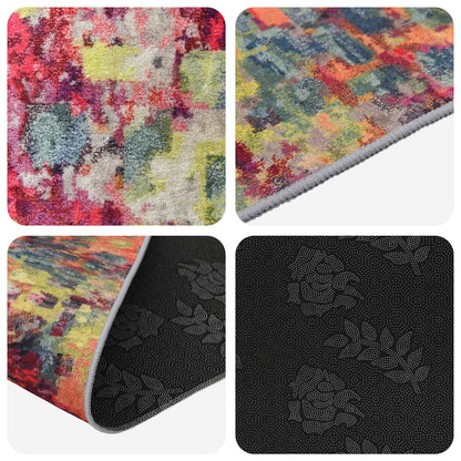 Rug Runner LESAKA Colourful 50 x 200 cm Diamond Velvet