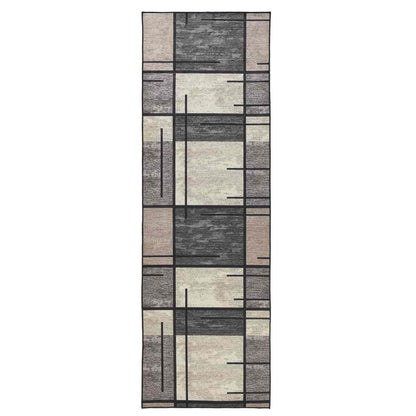 Rug Runner LESAKA Brown 50 x 350 cm Diamond Velvet