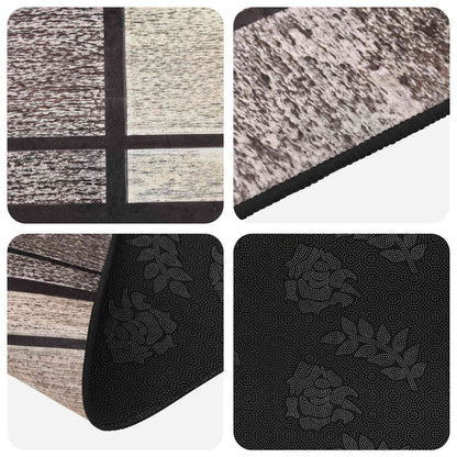 Rug Runner LESAKA Brown 80 x 150 cm Diamond Velvet