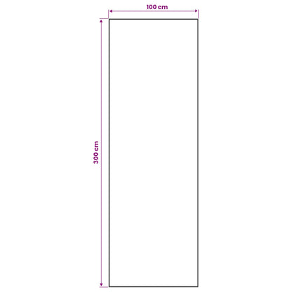 Rug Runner LESAKA Brown 100 x 300 cm Diamond Velvet