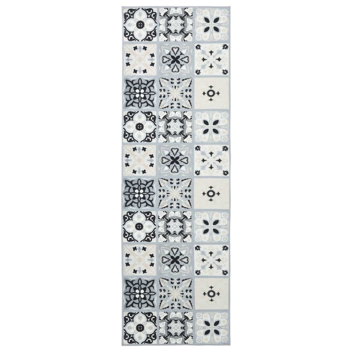 Rug Runner ORIZ 1150 gsm Grey and Black