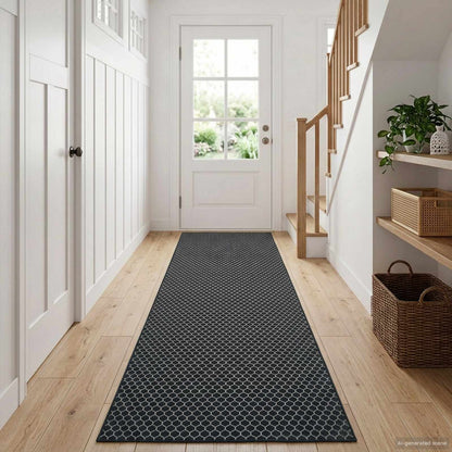Rug Runner ORIZ 1150 gsm Black Mesh Pattern
