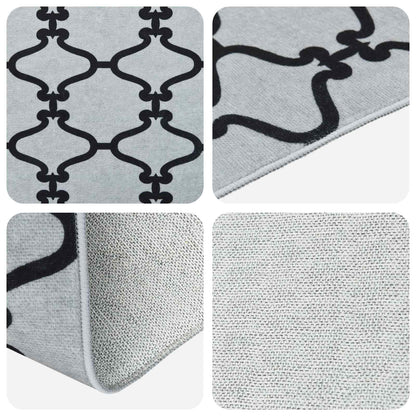 Rug Runner ORIZ 1150 gsm Grey Mesh Pattern