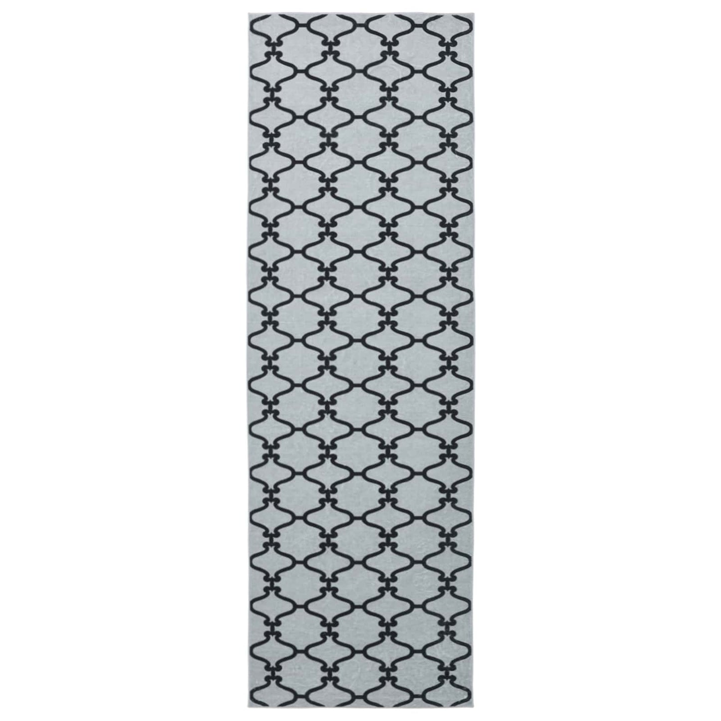 Rug Runner ORIZ 1150 gsm Grey Mesh Pattern